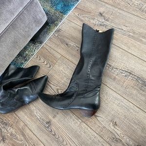 Balck Leather boots